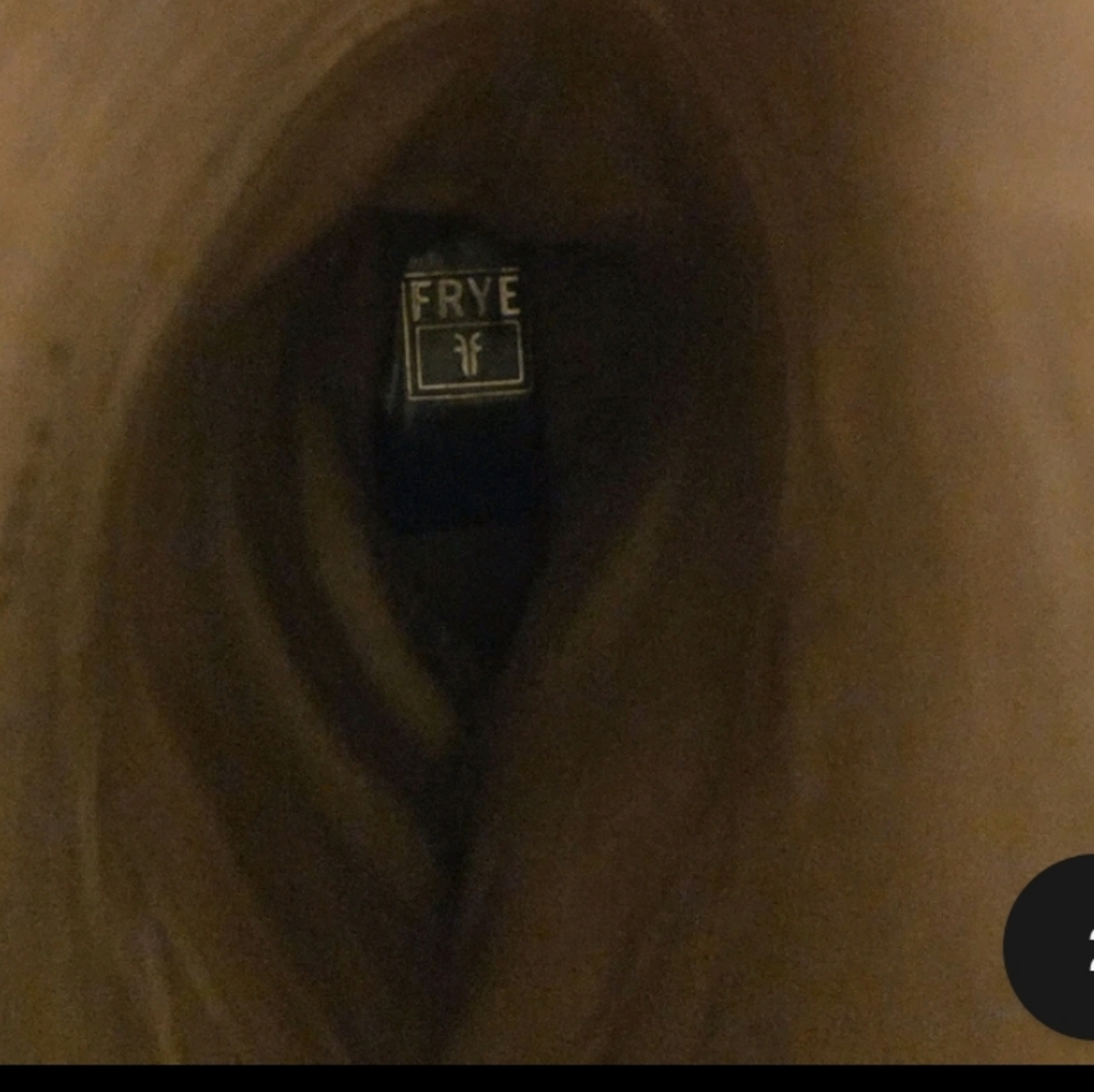 FRYE Women's Melissa Logo Button Motorcycle Equestrian Black Boots Size 7 - Picture 9 of 10